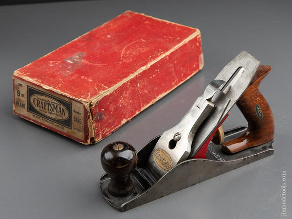 Early CRAFTSMAN No. 5265C Smooth Plane by MILLERS FALLS with Decal in Original Box - 90713