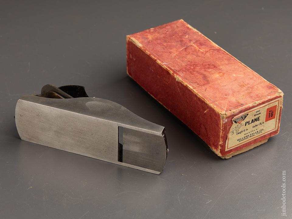 MILLERS FALLS No. 16 Block Plane FINE in Original Box - 90714