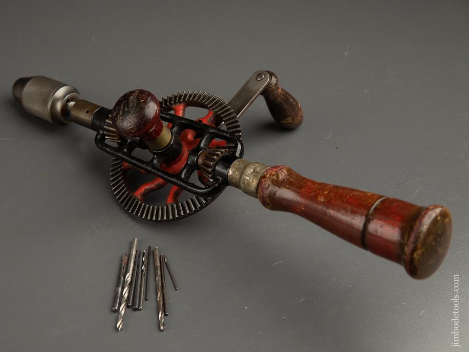 MILLERS FALLS No. 2 Egg Beater Hand Drill with Eight Bits - 90719