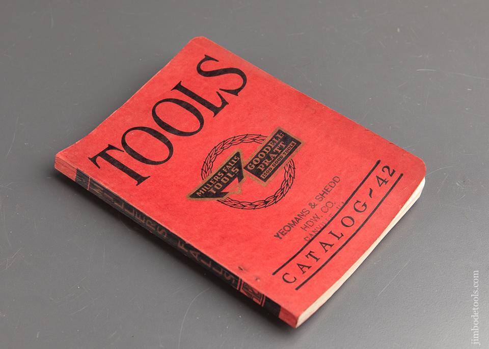 Book:  Original 1942 MILLERS FALLS GOODELL-PRATT Catalog - 90723
