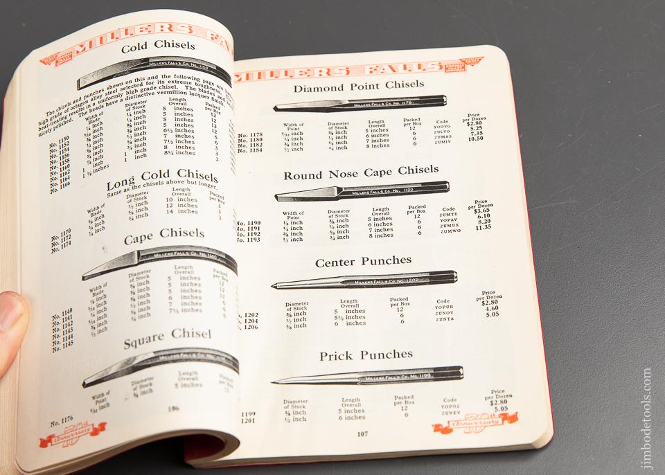 Book:  Original 1942 MILLERS FALLS GOODELL-PRATT Catalog - 90723