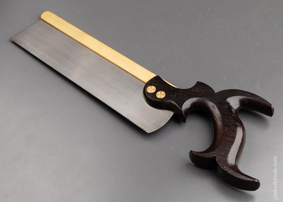 MINT 15 point 10 inch Rip Brass Back Dovetail Saw by DAVID A. YOUNG NORWALK OH New!- 91985
