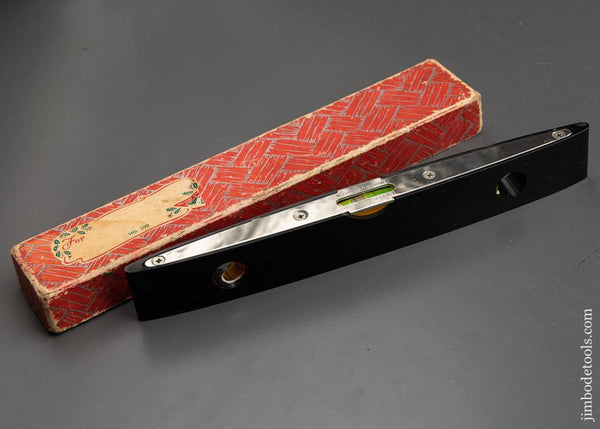 Nine inch MILLERS FALLS No. 590 Torpedo Level in Original Christmas Box - 90761