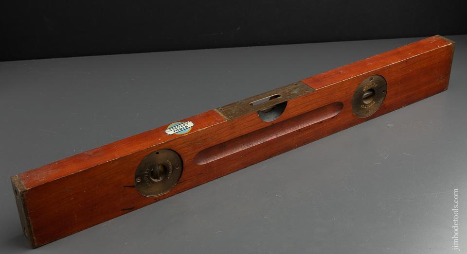 Extra Fine! 26 inch STANLEY No. 30 Carpenter's Adjustable Level & Plumb with Decal SWEETHEART - 90765