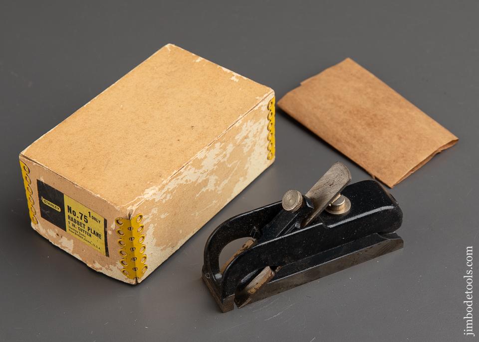 STANLEY No. 75 Rabbet Plane UNUSED in Original Box - 90773