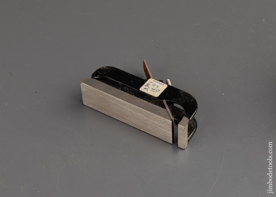 Eight inch Ebony & Brass MARPLES Level With Sliding Vial Protector - 90020