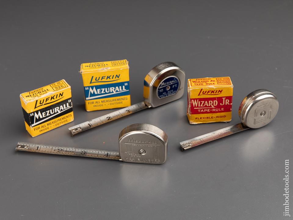 Three LUFKIN Measuring Tapes MINT in Original Boxes - 90784