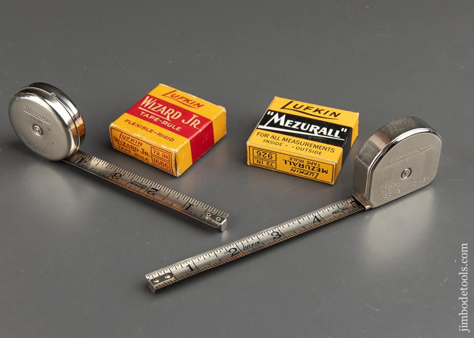 LUFKIN WIZARD JR No. 1686 and LUFKIN MEZURALL No. 926 Tape Rules in Original Boxes - 90785
