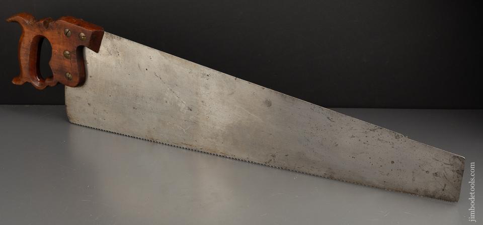 Magnificent! UNUSED 10 point 26 inch Crosscut DISSTON No. 12 LONDON SPRING Hand Saw - 90825