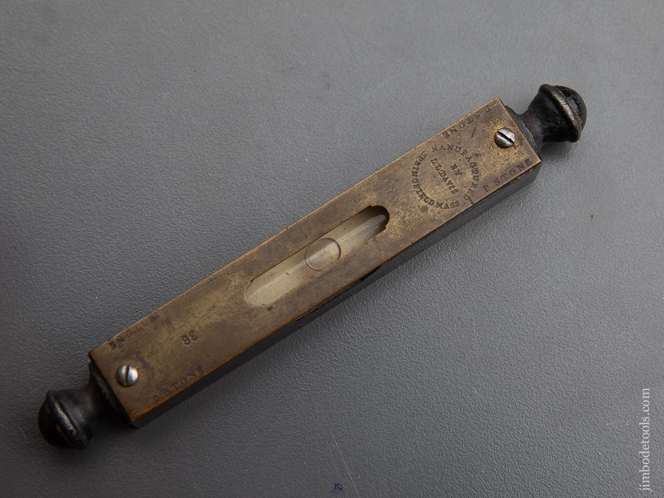 Rare! DAVIS No. 38 Finial Level with Machined Body - 90842U