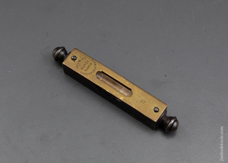 RARE No. 37 DAVIS Finial Pocket Level - 90843