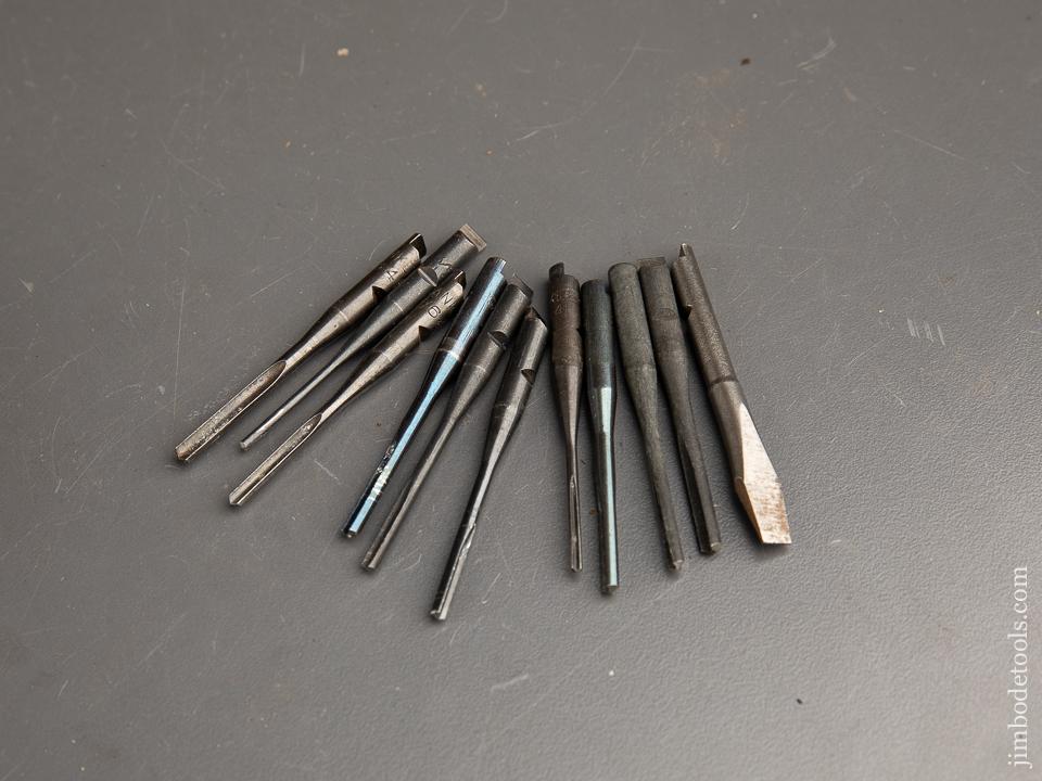 Eleven 7/32 inch Shank Bits for YANKEE No. 35 Series Drill/Screw Driver - 90844