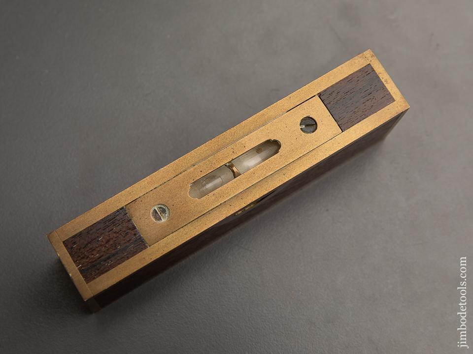 Five inch Brass Bound Rosewood STRATTON Style Level - 90903