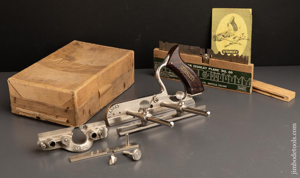 STANLEY No. 50 Light Combination Plane MINT and 100% COMPLETE in Original Box - 90921