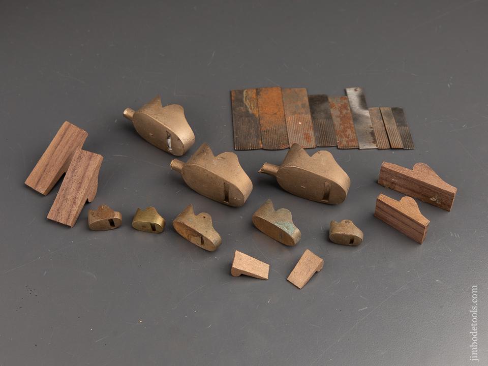 Lot of Violin Plane Parts and Toothing Irons - 90951
