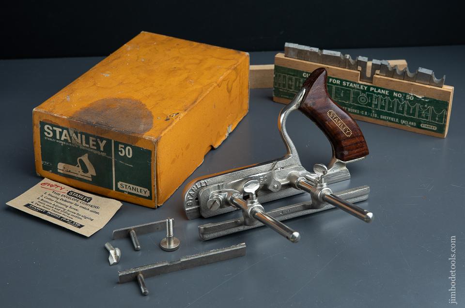 STANLEY No. 50 Light Combination Plane MINT & COMPLETE in Original Box - 90952
