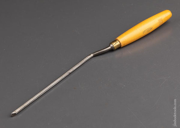Long Thin 1/4 inch MARPLES Boxwood Handled English Crank Neck Chisel - 90990