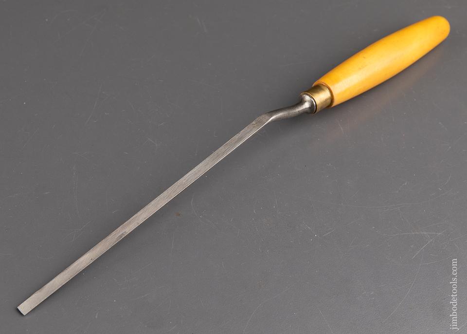 Long Thin 1/4 inch MARPLES Boxwood Handled English Crank Neck Chisel - 90990