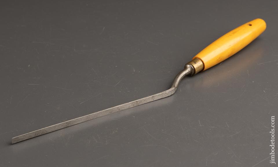 Long Thin 1/4 inch MARPLES Boxwood Handled Crank Neck Paring Chisel - 90991