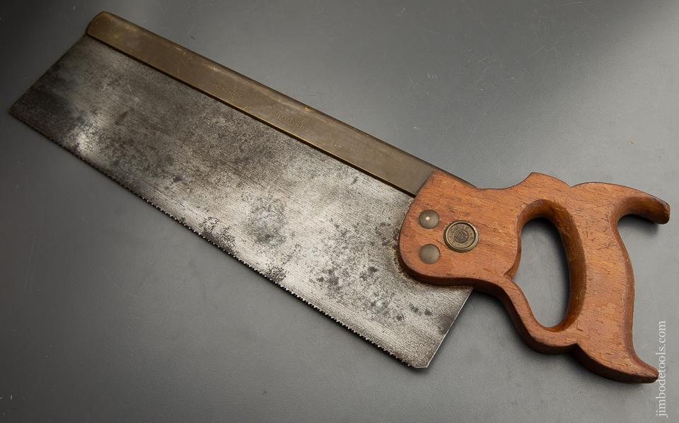 13 point 14 inch Rip DISSTON Brass Back Tenon Saw - 91005