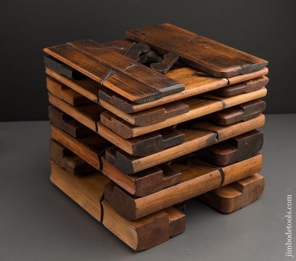 Complete Working Set of 18 Hollows & Rounds Molding Planes EVENS - 91054