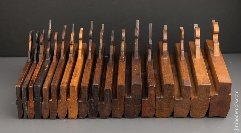 Complete Working Set of 18 Hollows & Rounds Molding Planes EVENS - 91054