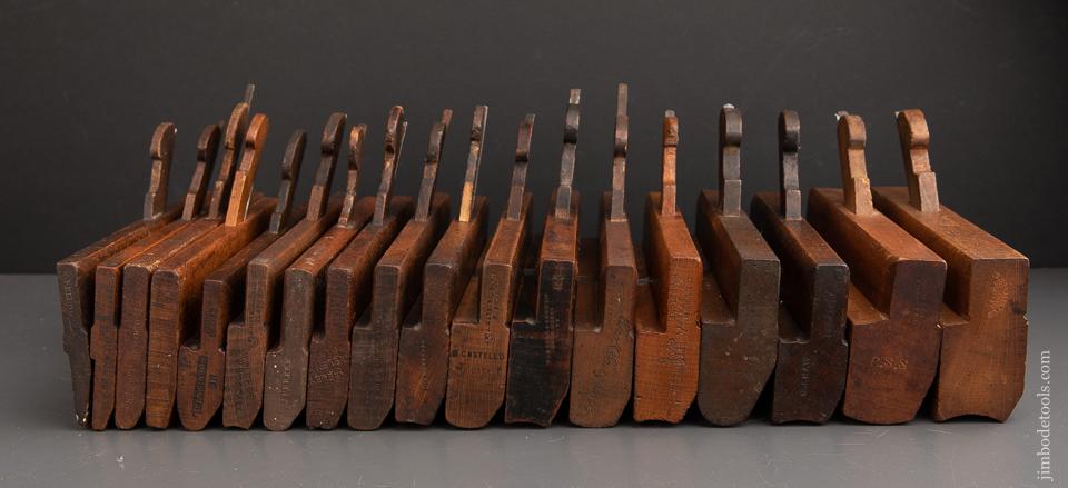 Complete Working Set of 18 Hollows & Rounds Molding Planes 2-18 EVENS - 91055