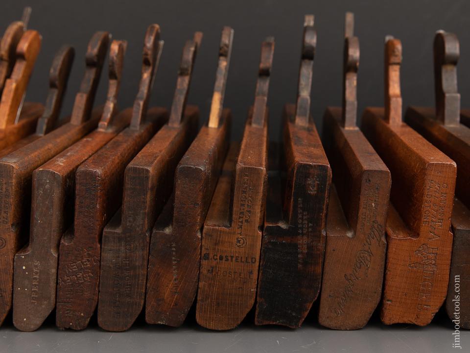 Complete Working Set of 18 Hollows & Rounds Molding Planes 2-18 EVENS - 91055