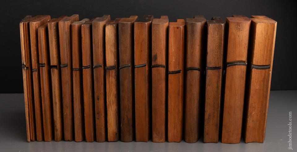 Complete Working Set of 18 Hollows & Rounds Molding Planes 2-18 EVENS - 91055