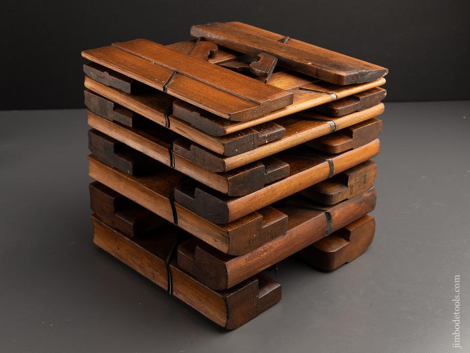 Complete Working Set of 18 Hollows & Rounds Molding Planes 2-18 EVENS - 91056