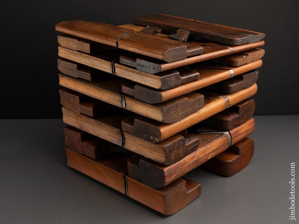 Complete Working Set of 18 Hollows & Rounds Molding Planes 2-18 EVENS - 91057