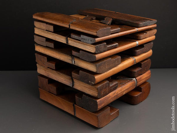 Complete Working Set of 18 Hollows & Rounds Molding Planes 2-18 EVENS - 91057