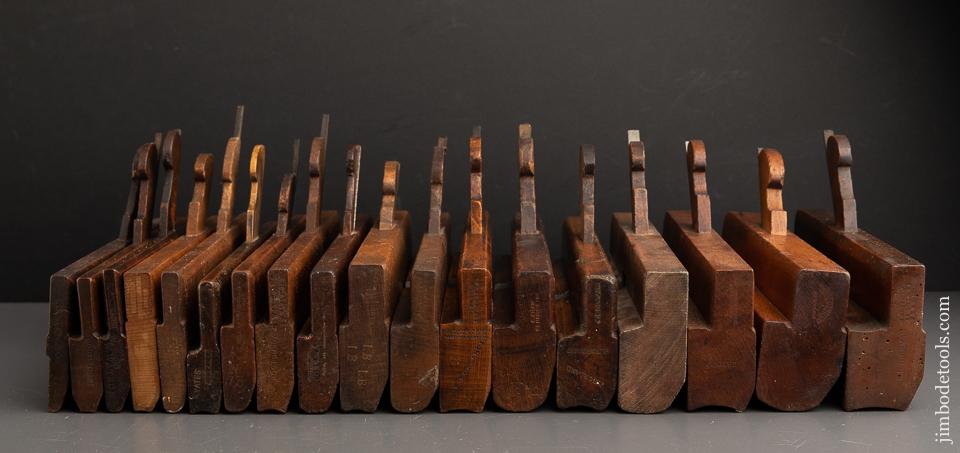 Complete Working Set of 18 Hollows & Rounds Molding Planes 2-18 EVENS - 91057