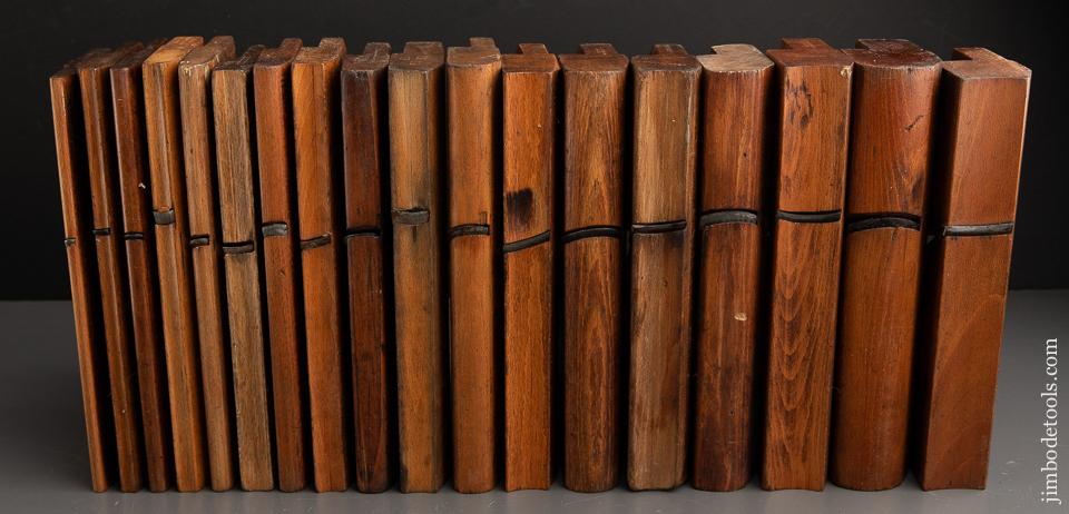 Complete Working Set of 18 Hollows & Rounds Molding Planes 2-18 EVENS - 91057