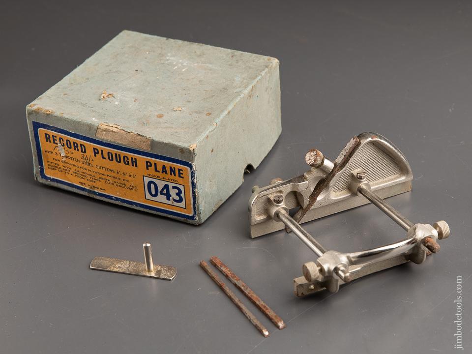 RECORD No. 043 Plough/Plow Plane 100% COMPLETE in Original Box - 91063