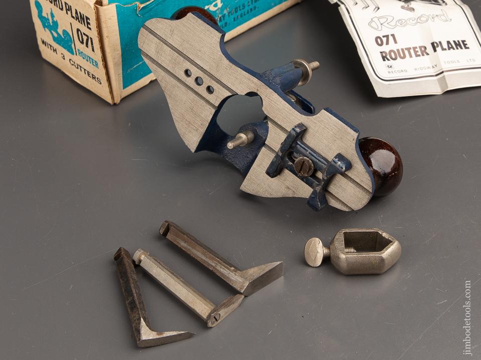 RECORD No. 071 Router Plane 100% COMPLETE in Original Box - 91071