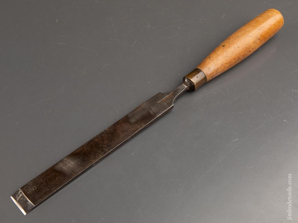 Long Thin One inch THOS WALES & SONS Beech Handled Paring Chisel - 91082