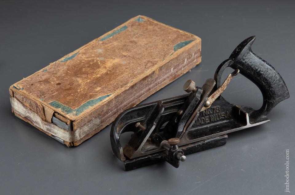 STANLEY No. 78 Duplex, Rabbet, and Filletster Plane in Original Box - 91146