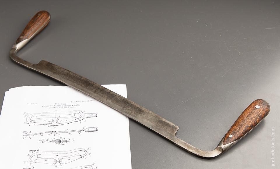 Twelve inch WARD Patent March 12, 1907 H.D. SMITH PERFECT HANDLE Draw Knife - 91149