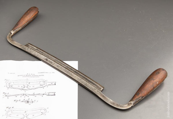 Ten inch WARD Patent March 12, 1907 H.D. SMITH PERFECT HANDLE Draw Knife - 91150