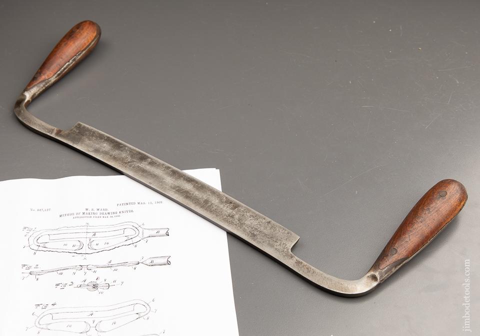 Ten inch WARD Patent March 12, 1907 H.D. SMITH PERFECT HANDLE Draw Knife - 91150