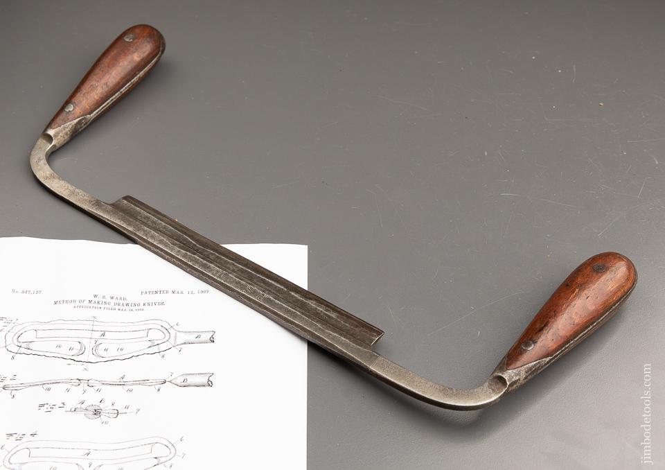Eight inch WARD Patent March 12, 1907 H.D. SMITH PERFECT HANDLE Draw Knife - 91151