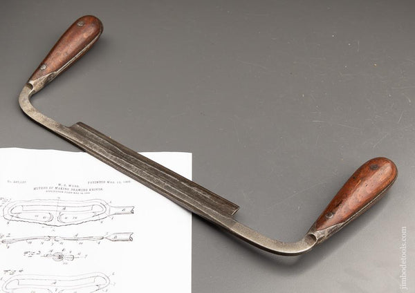 Eight inch WARD Patent March 12, 1907 H.D. SMITH PERFECT HANDLE Draw Knife - 91151