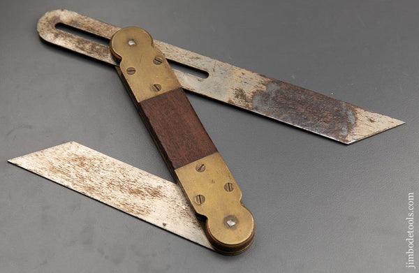 Rare! FRANKE WITTER Patent February 22, 1887 Ten inch Double Bevel Gauge - 91169