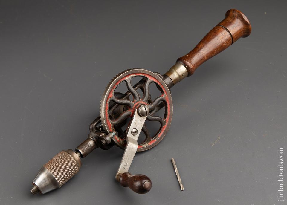 MILLERS FALLS No. 2 Rosewood Handled Egg Beater Hand Drill with One Bit - 91179