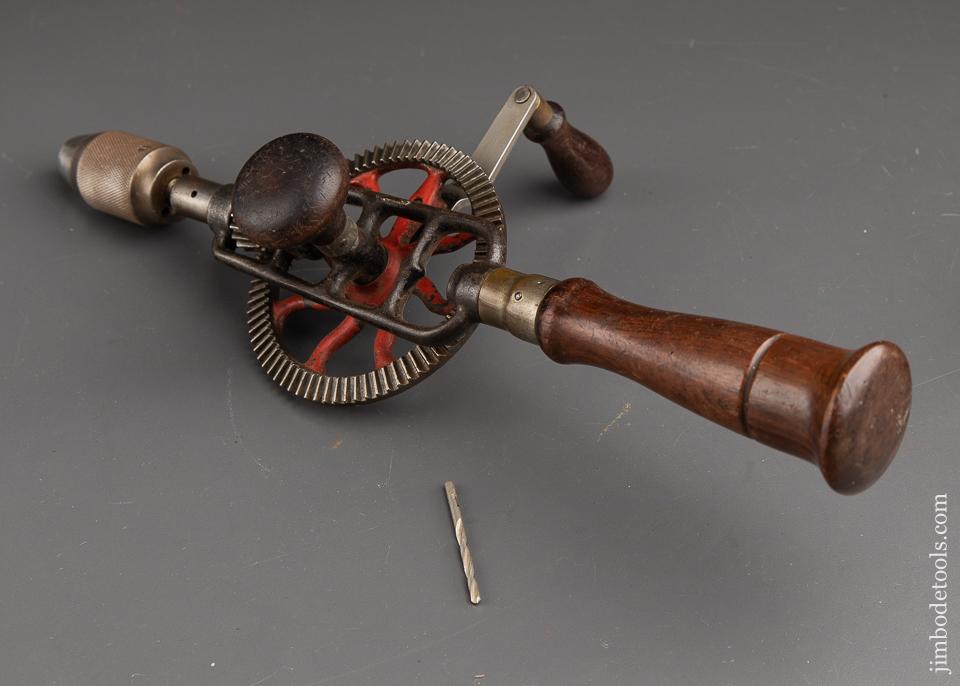MILLERS FALLS No. 2 Rosewood Handled Egg Beater Hand Drill with One Bit - 91179