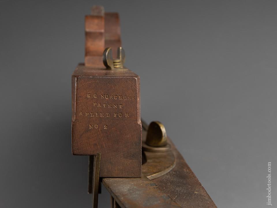 SAMUEL C. NORCROSS Patent No. 2 Scissor Arm Plow Plane HUGE! 17 inches - 91184U