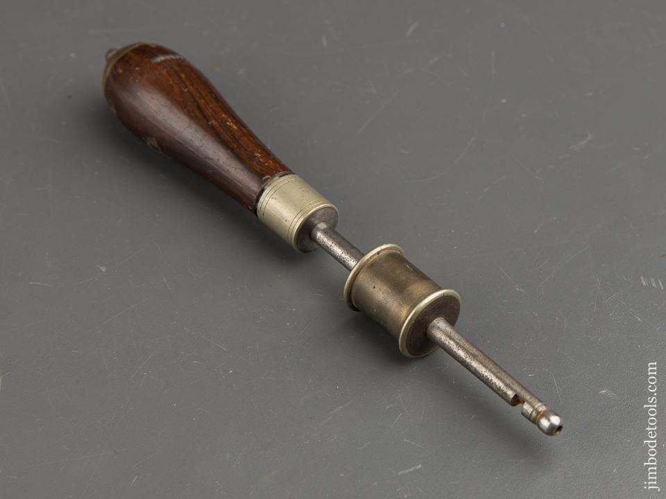 Spectacular 8 inch Rosewood and German Silver Bow Drill - 91207