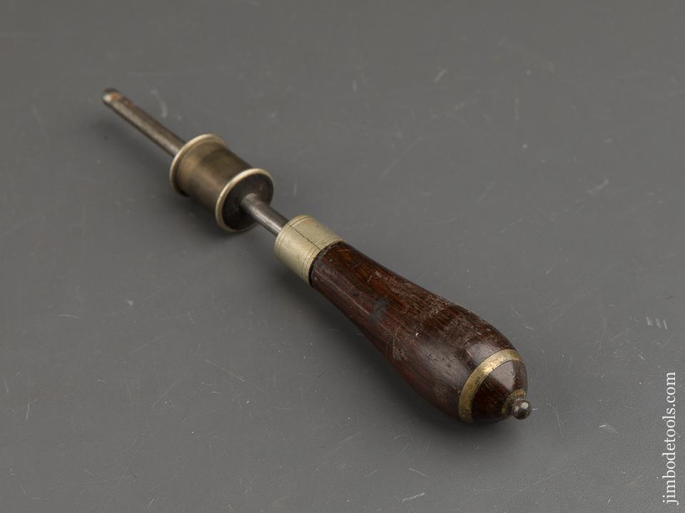 Spectacular 8 inch Rosewood and German Silver Bow Drill - 91207