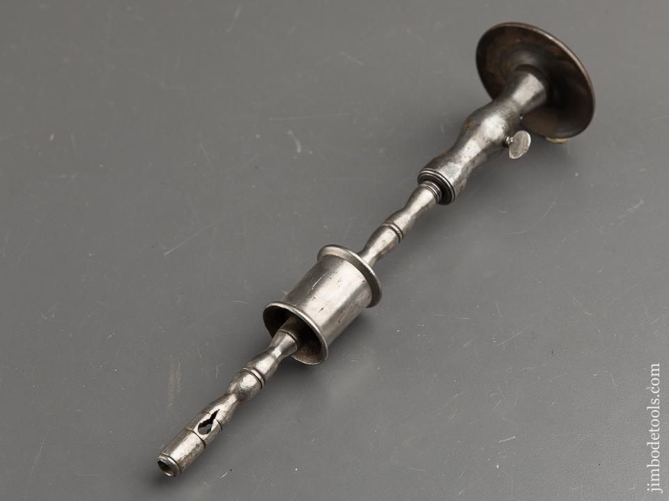 Fantastic and Fancy! 9 3/4 inch Iron Bow Drill Dated 1877 - 91208